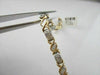 ESTATE WIDE 14KT TWO TONE 3.45CTW DIAMOND LOVE BRACELET