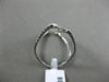 ESTATE LARGE .85CT DIAMOND 18KT WHITE GOLD 3D OPEN DOUBLE INFINITY LOVE RING