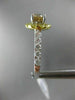 1.94CT MULTI COLOR CHOCOLATE FANCY DIAMOND 18KT 2 TONE GOLD HALO ENGAGEMENT RING