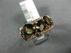 WIDE 3.93CT WHITE CHOCOLATE FANCY DIAMOND & AAA SMOKEY TOPAZ 14KT ROSE GOLD RING