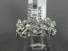ESTATE .26CT DIAMOND 14KT WHITE GOLD 3D FLEUR DE LIS ETERNITY ANNIVERSARY RING
