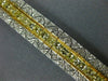 ESTATE WIDE 8.3CT WHITE & FANCY YELLOW DIAMOND 18K TWO TONE GOLD TENNIS BRACELET