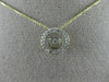ESTATE 14KT TWO TONE GOLD 3D DANCING DIAMOND CIRCLE OF LIFE CLUSTER HALO PENDANT