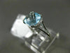 ESTATE 2.10CT DIAMOND & AAA BLUE TOPAZ 14KT WHITE GOLD FILIGREE SQUARE FUN RING