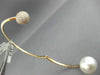 ESTATE LARGE 2.60CT DIAMOND & AAA SOUTH SEA PEARL 18KT ROSE GOLD BANGLE BRACELET