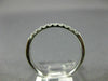 ESTATE .20CT DIAMOND 14K WHITE GOLD 3D ROUND NINE STONE WEDDING ANNIVERSARY RING