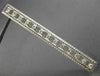 ANTIQUE LONG .50CT DIAMOND PLATINUM 3D OPEN RECTANGULAR FILIGREE PIN BROOCH
