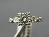 ANTIQUE .62CT ROUND DIAMOND PLATINUM 3D FILIGREE FISHTAIL ENGAGEMENT RING #22181