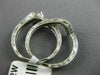 ESTATE WIDE .50CT DIAMOND 14K WHITE GOLD 3D FILIGREE WEDDING ENGAGEMENT RING SET
