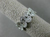 ESTATE 1.13CT DIAMOND 18KT WHITE GOLD ETOILE MULTI WAVE WEDDING ANNIVERSARY RING