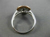 ESTATE 1.20CT DIAMOND & SAPPHIRE 14KT TWO TONE GOLD DOUBLE HALO ENGAGEMENT RING