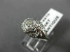 ANTIQUE .15CT DIAMOND 14KT WHITE GOLD 3D CLASSIC FILIGREE ENGAGEMENT RING #19970