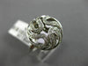 ESTATE .34CT DIAMOND 14KT WHITE GOLD MULTI WAVE CIRCULAR OPEN FILIGREE FUN RING
