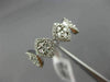 ESTATE LARGE .76CT DIAMOND 18K WHITE GOLD CLUSTER SQUARE SEMI ETERNITY LOVE RING