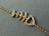 ESTATE .10CT PINK DIAMOND 18KT ROSE GOLD HAPPY SKELETON LUCKY FISH FUN BRACELET