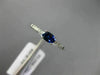 .45CT DIAMOND & AAA OVAL SAPPHIRE 14K WHITE GOLD CLASSIC FRIENDSHIP PROMISE RING