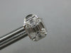 LARGE .67CT DIAMOND 18KT WHITE GOLD 3D MULTI SHAPE OCTAGON BEZEL STUD EARRINGS