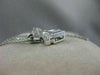 ESTATE DIAMOND CLUSTER 14KT WHITE GOLD INVISIBLE SQUARE PENDANT F/G VVS #15135