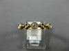 ESTATE .26CT DIAMOND 14K ROSE GOLD 3D FLOWER FILIGREE WEDDING ANNIVERSARY RING