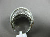 ESTATE 1.27CT ROUND DIAMOND 18KT WHITE GOLD 3D CRISS CROSS BAMBOO LOVE X RING