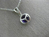 ESTATE 1.02CT DIAMOND & AAA AMETHYST 14KT WHITE GOLD 3D PAVE HALO ROUND PENDANT