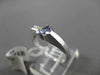 ESTATE .48CT DIAMOND & AAA TANZANITE 14KT WHITE GOLD TRILLION FUN COCKTAIL RING