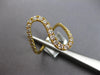 LARGE .79CT DIAMOND 18KT YELLOW GOLD 3D GRADUATING JOURNEY DOUBLE WAVE FUN RING