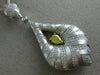 ESTATE EXTRA LARGE 3.75CT WHITE & FANCY YELLOW DIAMOND 14KT 2 TONE GOLD PENDANT