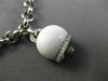 ESTATE LONG .81CT DIAMOND & MULTI GEM 14KT WHITE GOLD LUCKY BELL CHARM BRACELET
