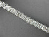 ESTATE WIDE 8.37CT DIAMOND 14KT WHITE GOLD CLASSIC PRINCESS CUT TENNIS BRACELET