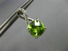 ESTATE 14KT WHITE GOLD HANGING EARRINGS. 3D SQUARE INFINITY DESIGN