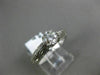 ANTIQUE .52CT DIAMOND 18K WHITE GOLD 3D FILIGREE SOLITAIRE ENGAGEMENT RING #6195