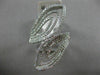 ESTATE LARGE 1.26CT DIAMOND 14KT WHITE GOLD 3D MULTI DOUBLE LEAF OPEN FUN RING