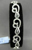 ESTATE WIDE 1.25CT DIAMOND 18KT WHITE GOLD 3D MUSICAL NOTE BRACELET AMAZING!!