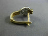 ANTIQUE .65CT DIAMOND 14KT TWO TONE GOLD HEART CLUSTER FILIGREE EARRINGS #11683