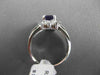 ESTATE 1.43CT DIAMOND & AAA AMETHYST 14KT WHITE GOLD EMERALD CUT CLUSTER RING