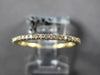 ESTATE .30CT DIAMOND 18K YELLOW GOLD 1MM ROUND ETERNITY WEDDING ANNIVERSARY RING
