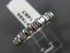 ESTATE 2.26CT ROUND DIAMOND 14KT WHITE GOLD 3D ETERNITY ANNIVERSARY RING #7686