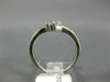 ESTATE .50CT ROUND DIAMOND 14KT WHITE GOLD 2 STONE CLASSIC CRISS CROSS LOVE RING