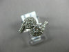 ESTATE .69CT DIAMOND 14KT WHITE GOLD 3D TWO STONE INFINITY PROMISE LOVE RING