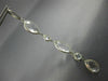 ESTATE EXTRA LARGE AAA CRYSTAL 14KT WHITE GOLD 3D MULTI SHAPE HANGING EARRINGS