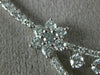 ESTATE LARGE 8.91CT DIAMOND & AAA SAPPHIRE 18K WHITE GOLD SEMI ETERNITY NECKLACE