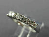ESTATE .50CT ROUND DIAMOND 14KT WHITE GOLD 3D 7 STONE ANNIVERSARY RING #11456