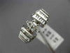 ESTATE WIDE 1.35CT MARQUISE & BAGUETTE DIAMOND 14K WHITE GOLD 3D ENGAGEMENT RING