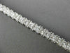 ESTATE WIDE 8.37CT DIAMOND 14KT WHITE GOLD CLASSIC PRINCESS CUT TENNIS BRACELET