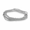 ESTATE LARGE 6.33CT DIAMOND 14K WHITE GOLD 3D MULTI ROW CLASSIC TENNIS BRACELET