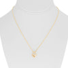 .18CT DIAMOND 14K YELLOW GOLD 3D LOCK & KEY HEART SHAPE ADJUSTABLE LOVE NECKLACE