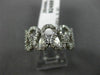 ESTATE WIDE .67CT DIAMOND 14KT WHITE GOLD 3D MULTI WAVE SEMI ETERNITY FUN RING