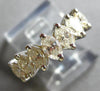ESTATE 1.30CT DIAMOND 14KT WHITE GOLD GRADUATING WEDDING ANNIVERSARY RING #27964