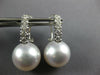 .73CT DIAMOND & SOUTH SEA PEARL 18KT WHITE GOLD CLASSIC CLIP ON HANGING EARRINGS